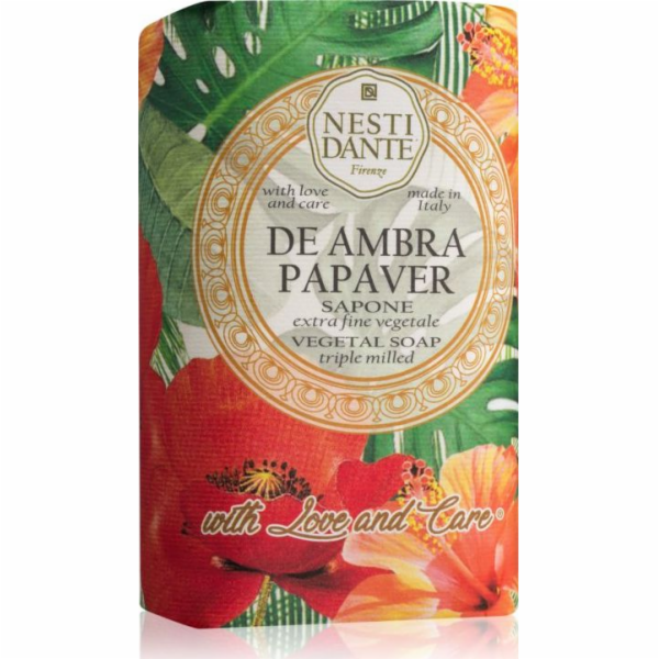 Nesti Dante De Ambra Papaver Sapone mýdlo s červeným máke...