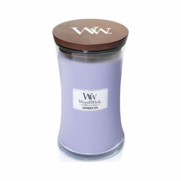 Svíčka oválná váza WoodWick, Levandulová lázeň, 609.5 g