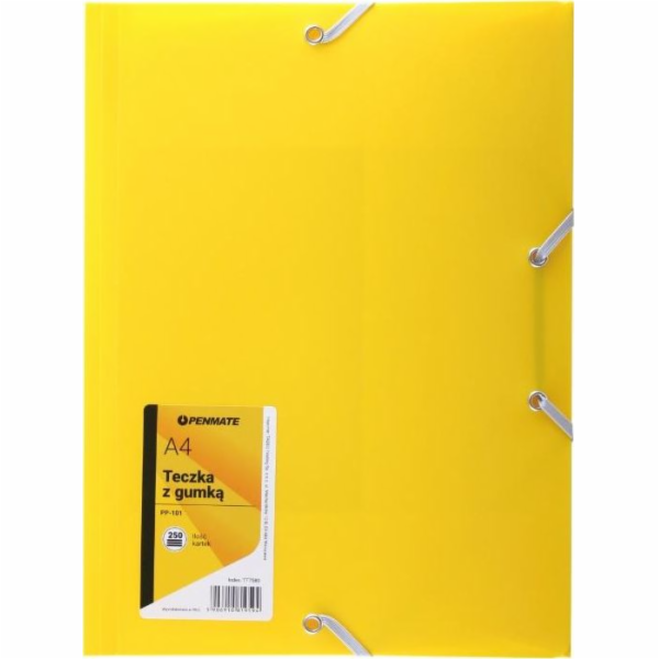 Penmate&nbsp;Folder&nbsp;s&nbsp;gumičkou&nbsp;A4&nbsp;PP-101&nbsp;žlutá