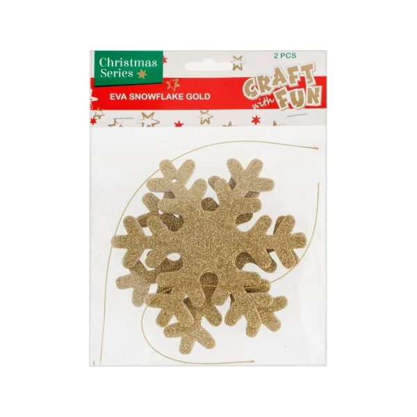 Řemeslo se zábavnou dekorací Snowflake Golden