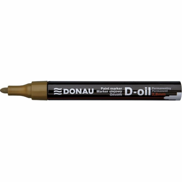 Donau DONAU D-Oil olejový popisovač, kulatý, 2,8 mm, zlatý