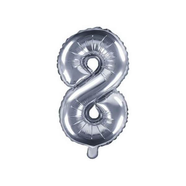 Balloon Patry Deco Fly Balloon Number 8, 35 cm, Universal...