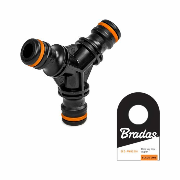Bradas Black Line Tee pro připojení 3 rychlých připojení ...