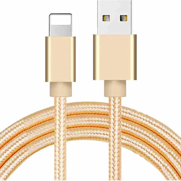 USB Retoo Lightning Cable-USB-A 1 m Zloty (E471-2)
