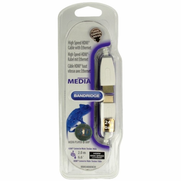 Bandridge BN-BBM34000W20 Hdmi 24k GOLD