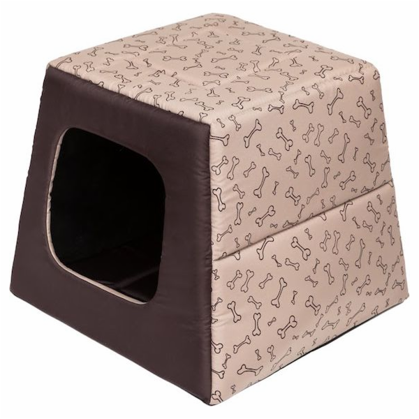 Hobbydog&nbsp;Postel&nbsp;Pyramid&nbsp;-&nbsp;Béžová&nbsp;kost&nbsp;R3