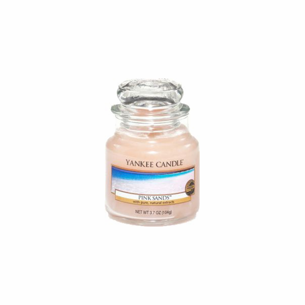 Svíčka ve skleněné dóze Yankee Candle, Růžové písky, 104 g