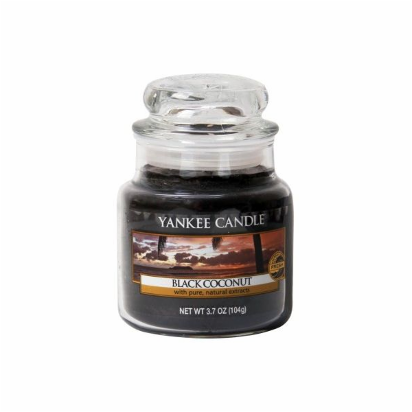 Yankee svíčka malá sklenice malá černý kokos 104g voňavá ...