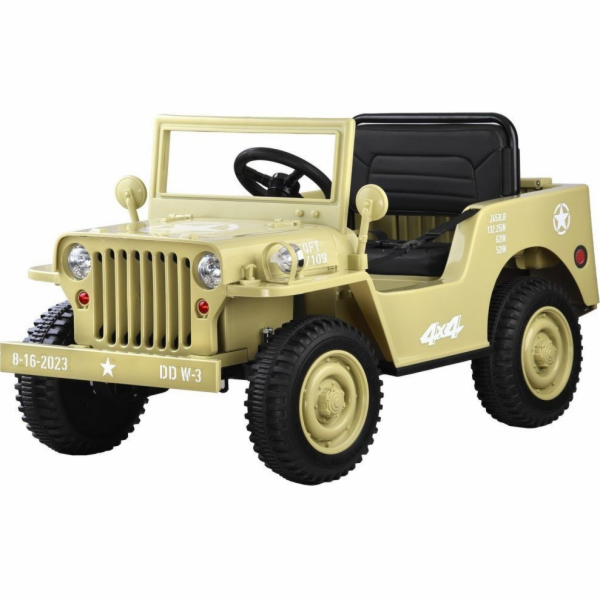 Jokomisiada Willys 4x4 vojenské auto na baterie + dálkové...