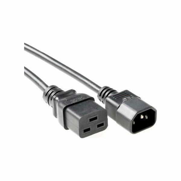 MicroConnect napájecí kabel C19-C14 2m černý