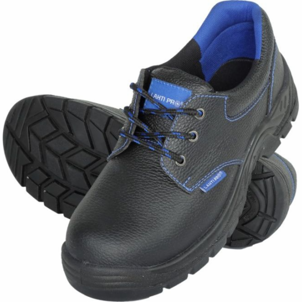 Lahti Pro Black and Blue Leather Shoes 45 (L3041945)