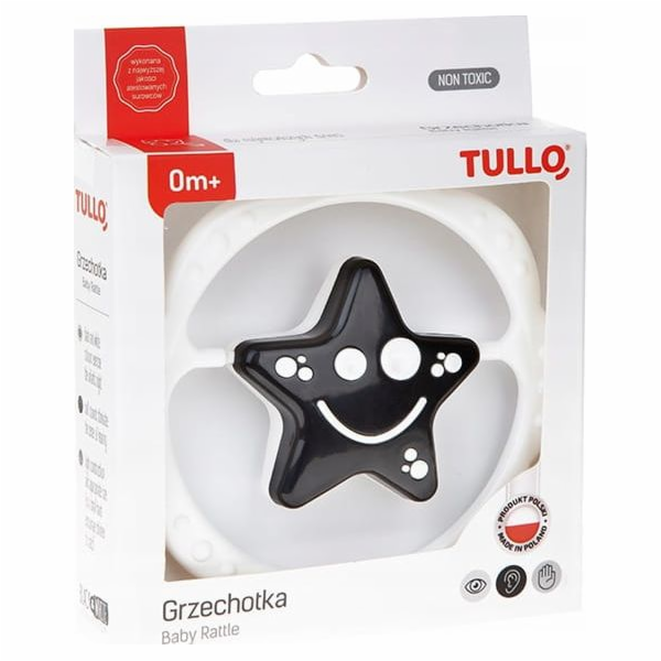 Tullo Tullo černobílé hvězdicové chrastítko