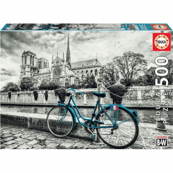 EducA Puzzle 500 Elements Bike poblíž Notre Dame