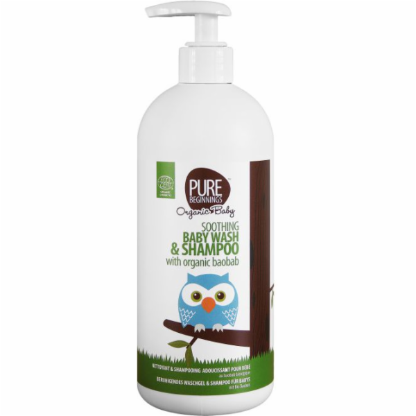 Čistý gel začátky a šampon 2in1 s organickým olejem Baoba...