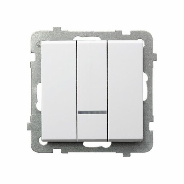 Ospel Trojitý spínač Sonata 10AX IP20 bílý (LP-13RS/m/00)