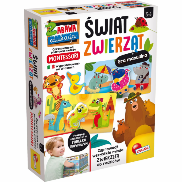 Lisciani Montessori Animal World 3+ Listciani
