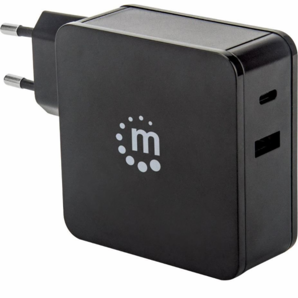 Manhattan nabíječka 1x USB-A 1x USB-C 3A (180214)