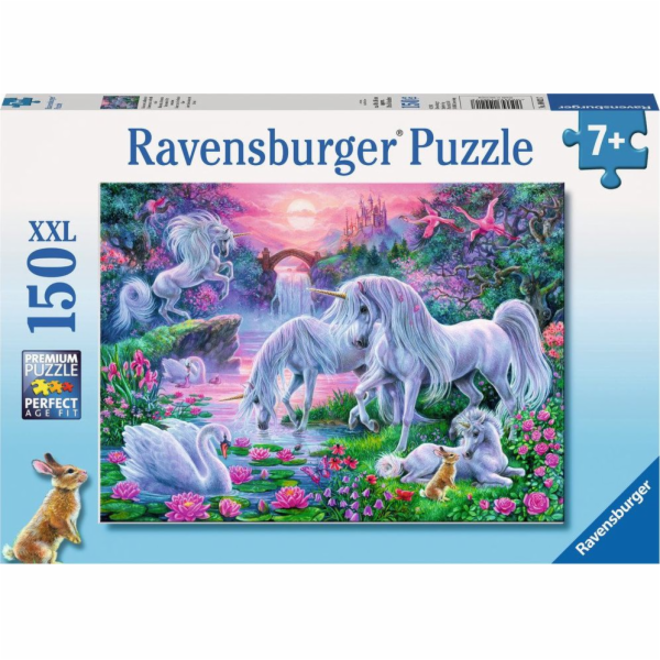 Ravensburger Puzzle 150 Unicorn při západu slunce