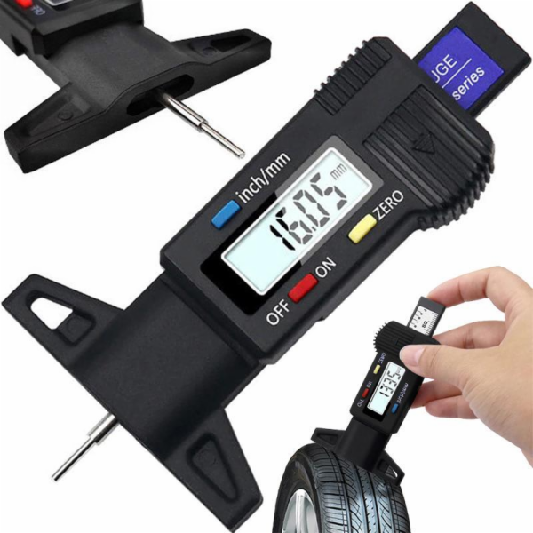 Digitální měřič Retoo o výšce běhounu pneumatiky