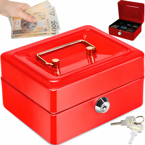 Money pouzdro na světlo, červené