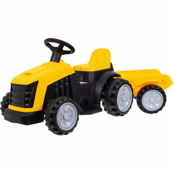 Traktor s přívěsem žlutý