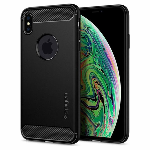 Spigen Rugged Armor Overlay pro Apple iPhone XS Max Black