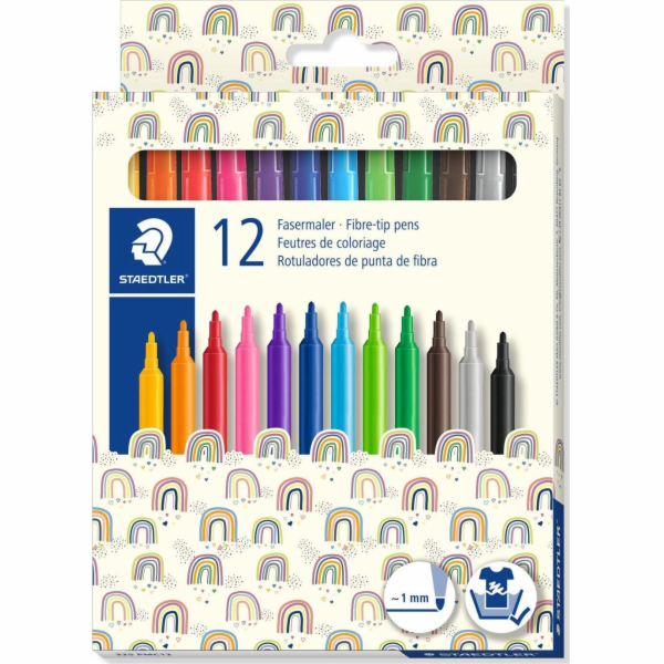 Staedtler School Felt -tip Pen 12 Colors Staedtler 0528