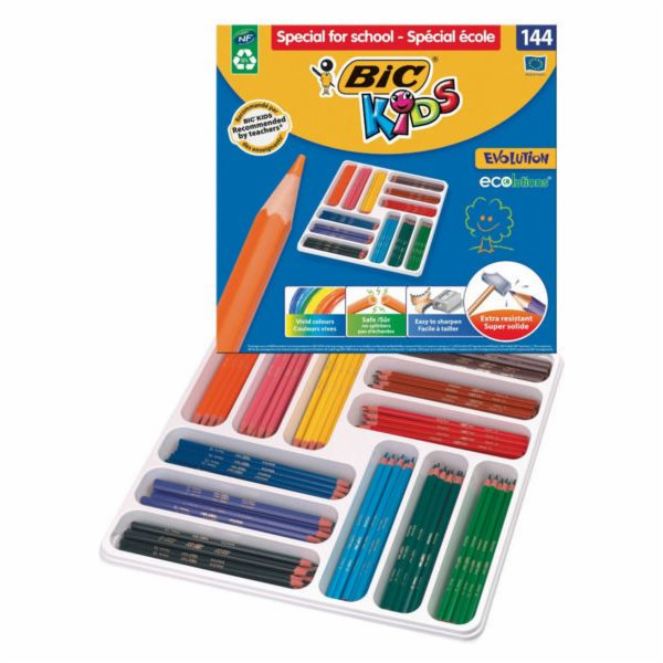 Bic Evolution Trangle Crayons, 144 kusů (BICC0387)