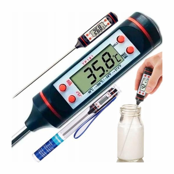 Retoo Digital Kitchen teploměr pro sondu LCD pro maso