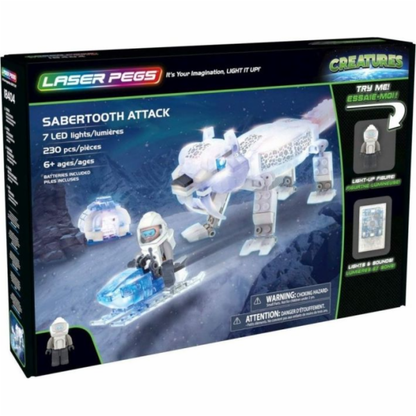 Laser Pegs blokuje útok Sabertooth