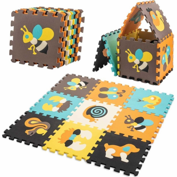 Kontext pěnová puzzle rohož pro děti 9 el. barva