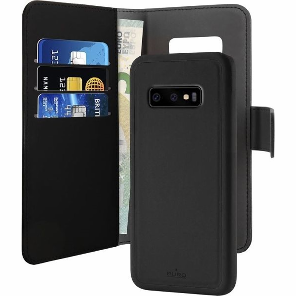 Puro peněženka odnímatelná galaxie s10e pouzdro černé