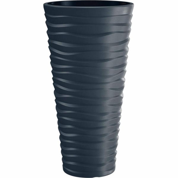Květináč Prosperplast SAND SLIM antracit 39 cm