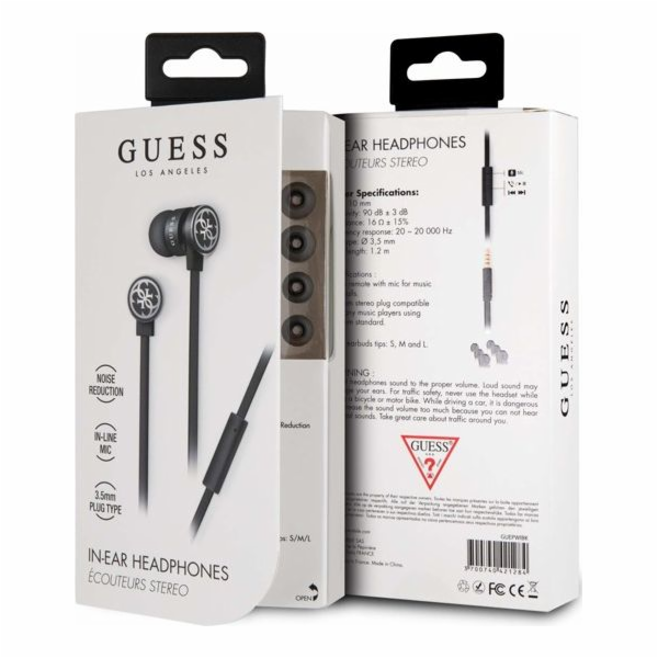 Hádej sluchátka Guepwibk Jack 3,5 mm černá standardní slu...