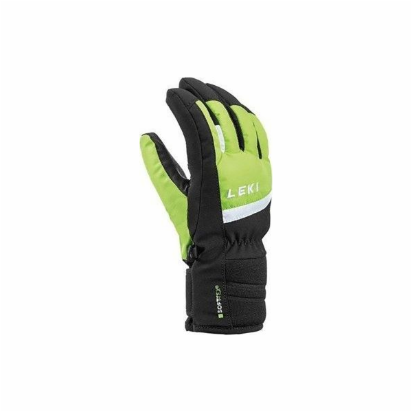 Lyžařské rukavice Leki Max Junior lime, velikost 4.0