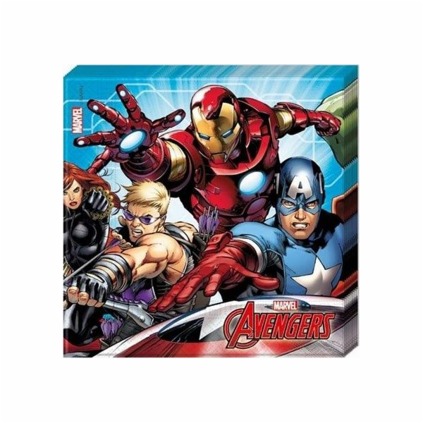 Procos narozeninové ubrousky Mighty Avengers - 33 cm - 20...