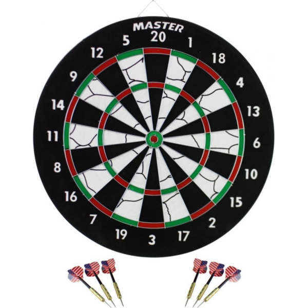 Master Dart 2in1 Double -Tided 45 cm + 6 šipků Master