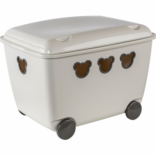 Branq Toy Container 55L Industryq Teddy White