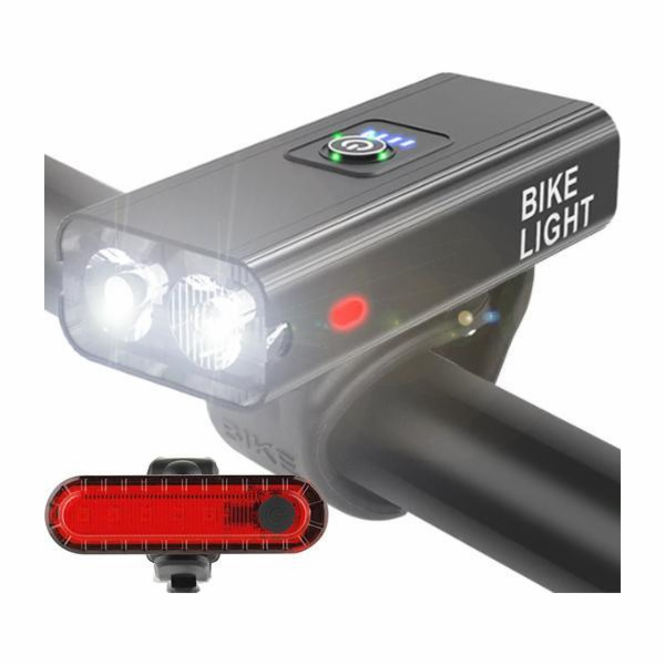 Retoo LED LED Bicycle Lamp Přední zadní powerbank