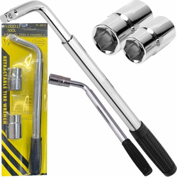 Klíč&nbsp;Retoo&nbsp;pro&nbsp;teleskopická&nbsp;kola&nbsp;17&nbsp;19&nbsp;21&nbsp;23&nbsp;mm&nbsp;1/2&nbsp;&nbsp;silné