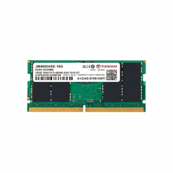 Transcend JM4800ALE-16G Transcend paměť 16GB SODIMM DDR5 ...
