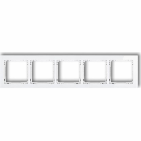 Pětidílný rámeček Karlik Deco s efektem bílého skla spodn...