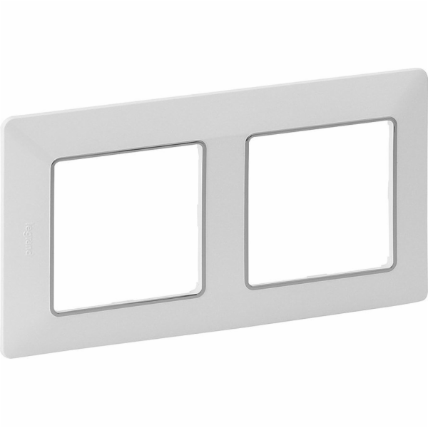 Legrand Valena Life dvojitý rám bílá / chrom (754032)