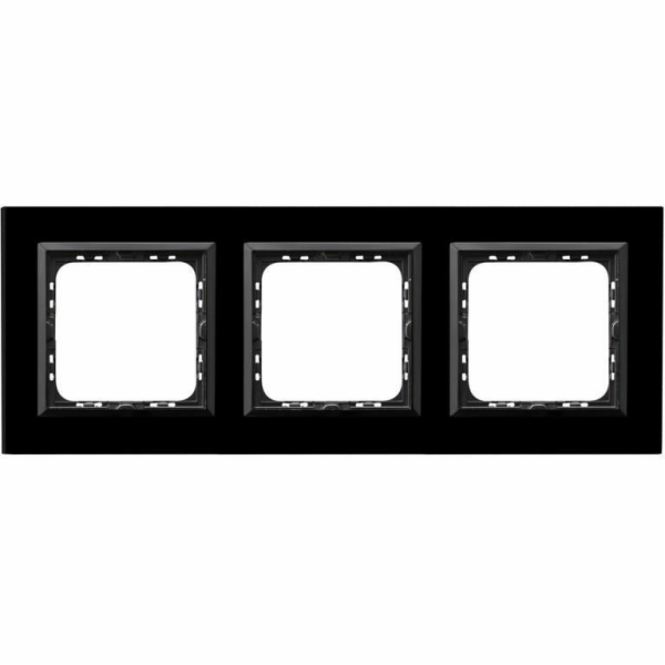 Ospel Triple Frame Sonata Black Glass (R-3RGC/32/25)