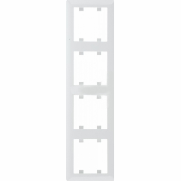 Hager Polo Quadlish Frame Lumina 2 White - WL5140