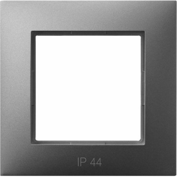 Ospel Aria Single Frame for IP44 Fynenders Grey Mat RH-1U/70