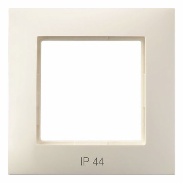 Ospel ARIA Rámeček pro IP44 ecru RH-1U/27 přepínače