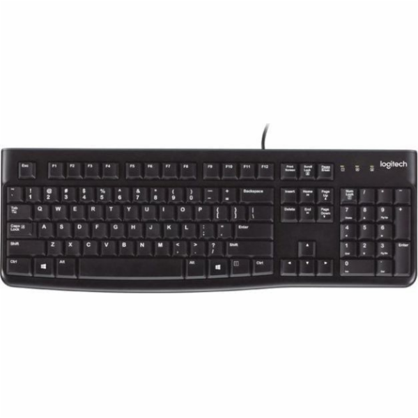 Klávesnice Logitech K120 Wired Black DE (920-002504)