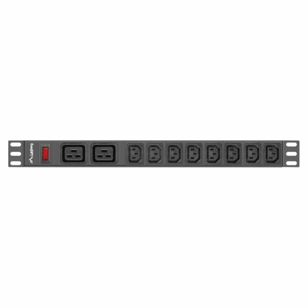 LANBERG power distribution unit PDU 19 1U 16A 2x C19 8x I...