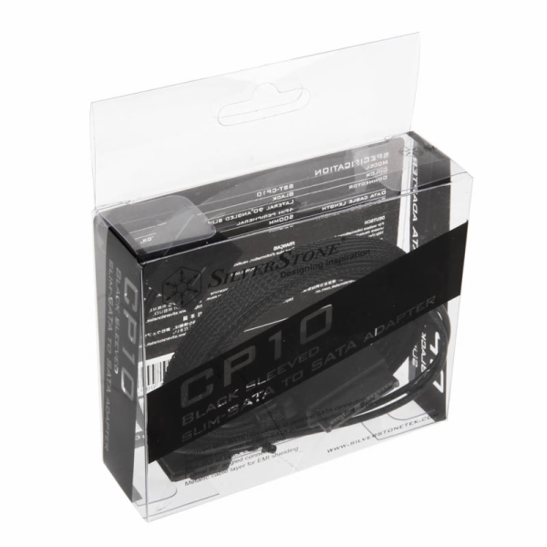 SilverStone adaptérový kabel SST-CP10, 1x 4pinový 5,25" +...